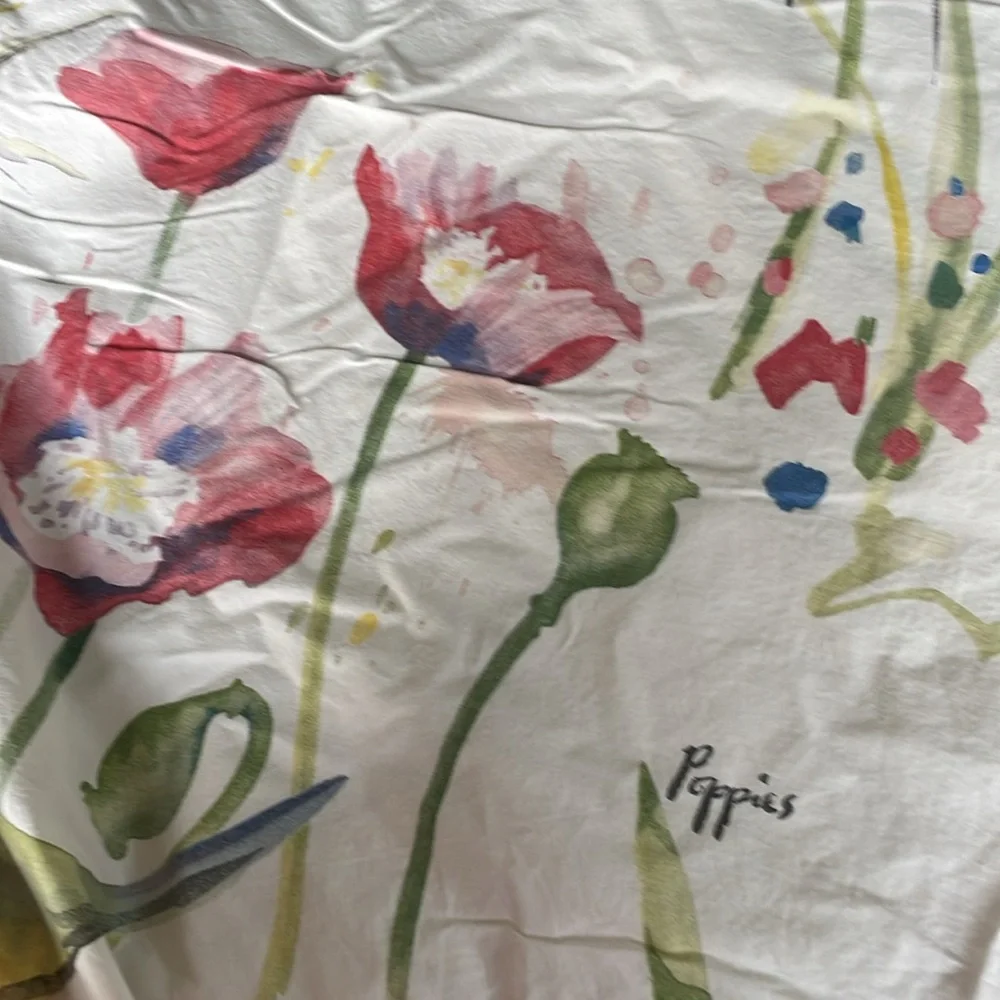 Pottery Barn Painterly Bird Duvet Cover full/queen